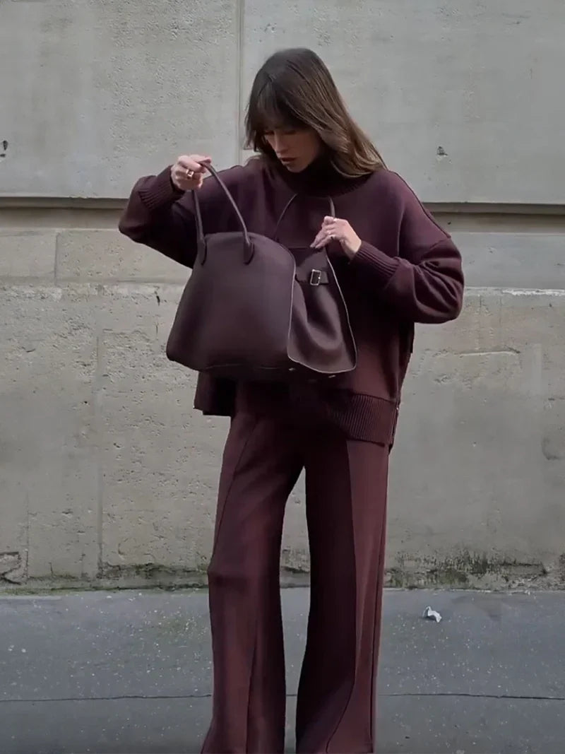 Selene - Conjunto a juego de sudadera de corte holgado