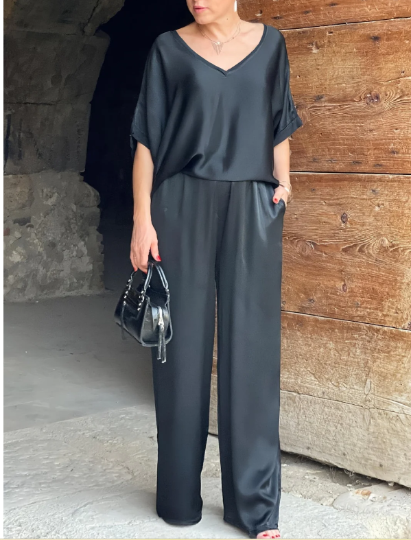 Gala™ Elegante conjunto de dos pieza con mangas cortas