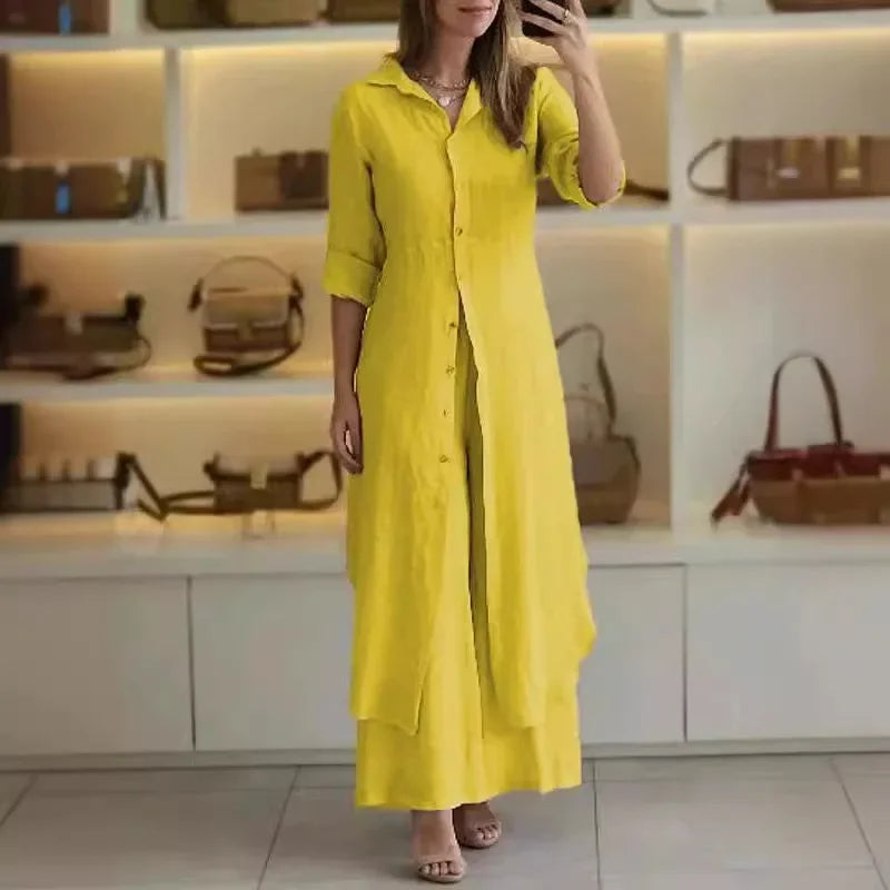 Alejandra – Conjunto camisero elegante