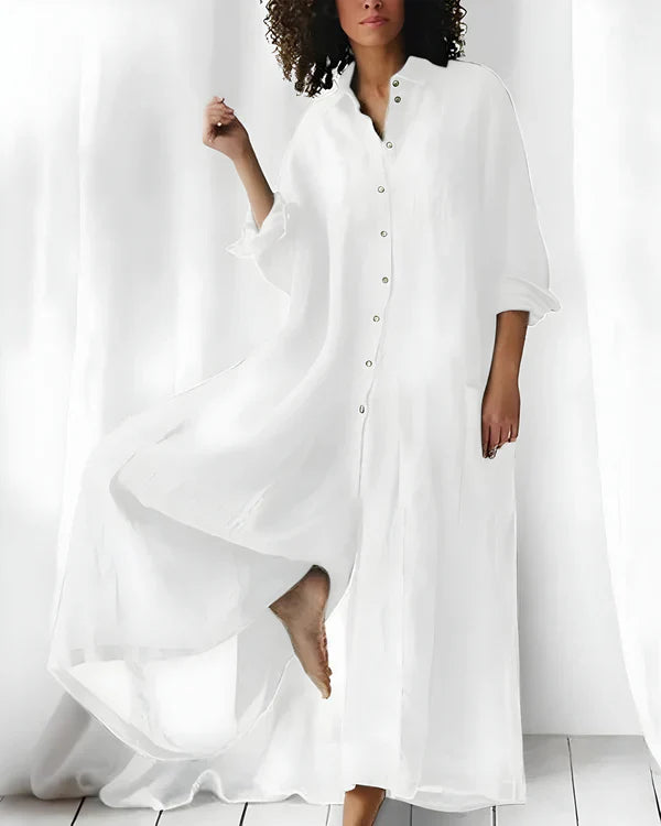 Jana™ Mono camisero ancho de estilo relajado