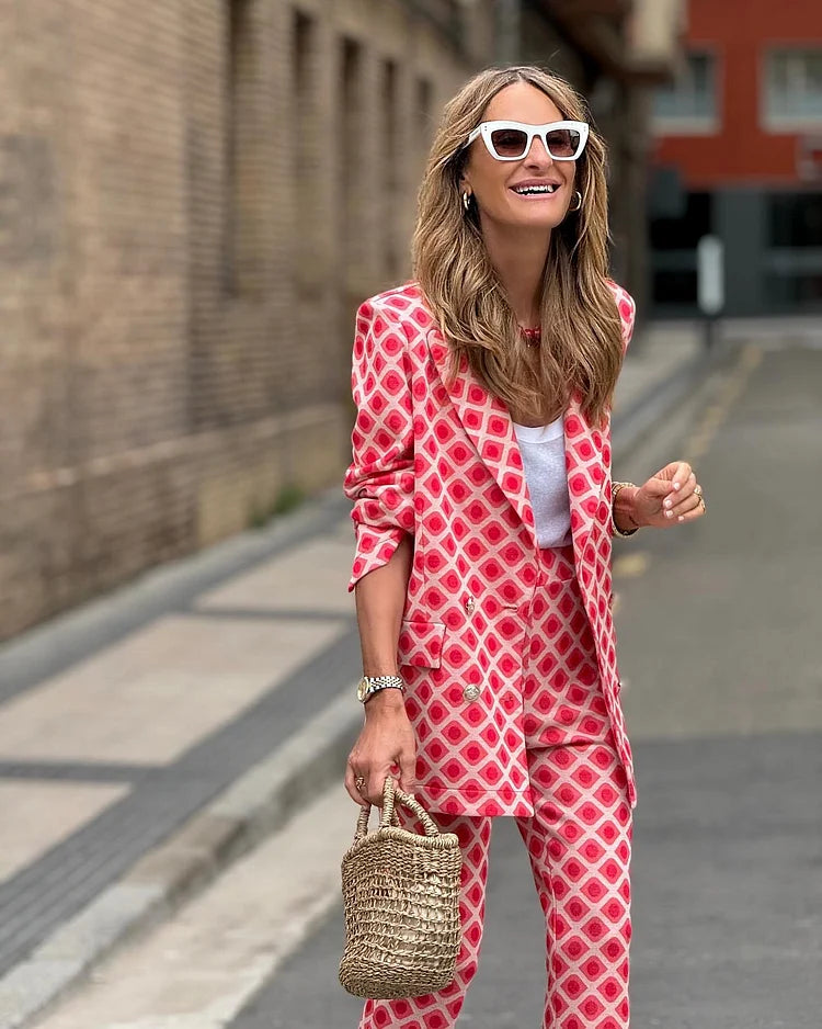 Francesca - Conjunto con estampado geométrico