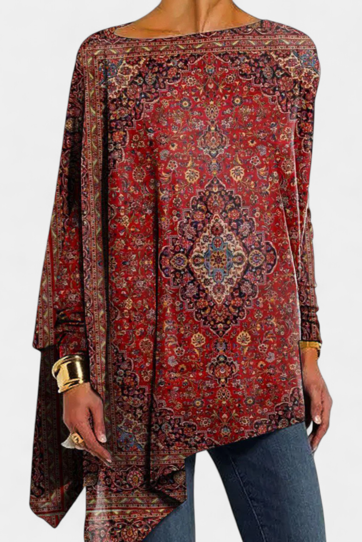 Andina Jersey de Cuello Barco Elegante