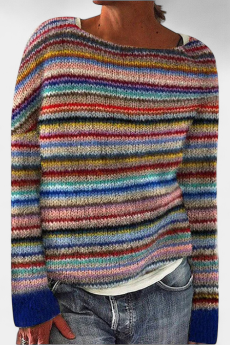 Jolessa Jersey de Punto con Estampado Nórdico