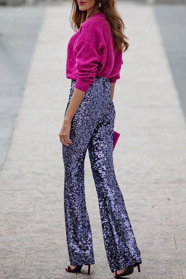 Elea - Pantalón de lentejuelas – Elegancia para fiestas y cenas especiales