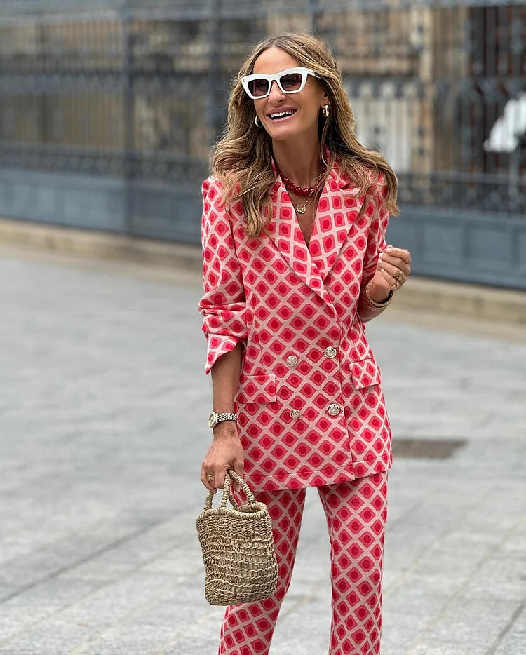 Francesca - Conjunto con estampado geométrico