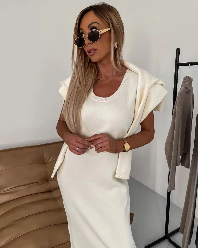 Dilia - Conjunto de punto elegante de dos piezas