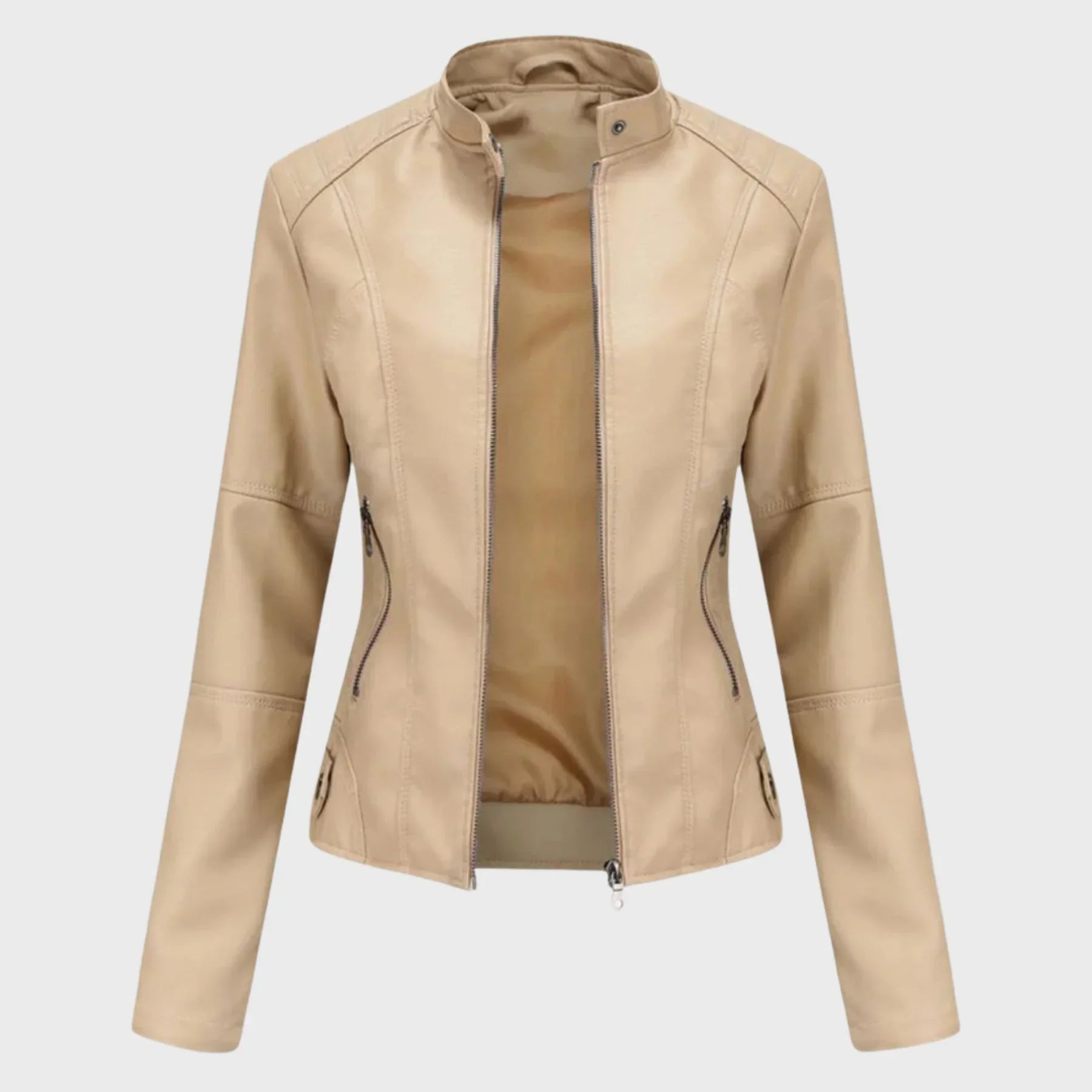 Romina | Chaqueta de Cuero Casual