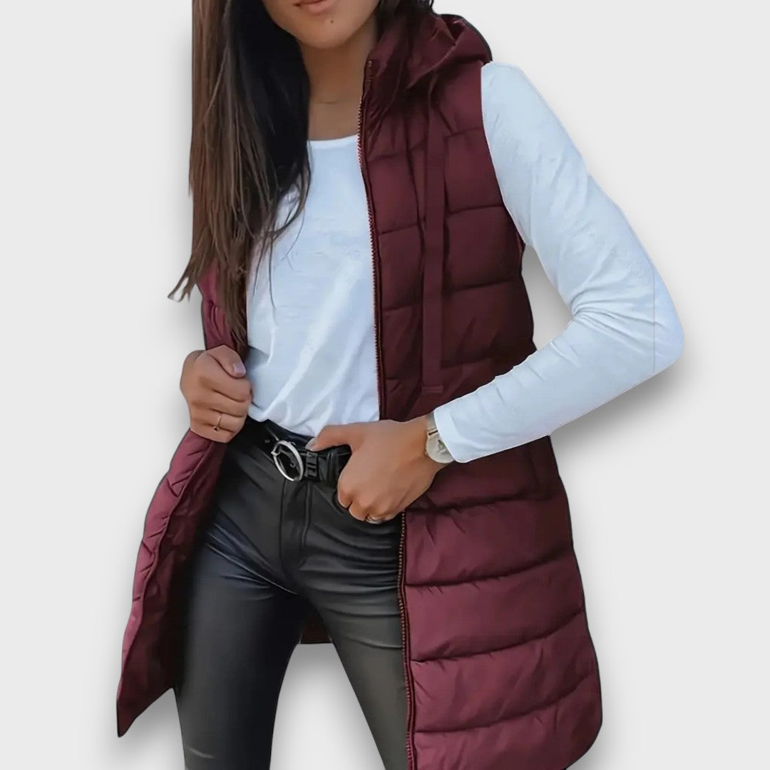 Kaira | Chaleco Largo Acolchado - Estilo Casual Chic