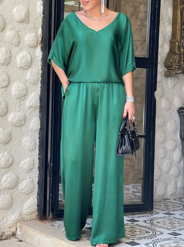 Gala™ Elegante conjunto de dos pieza con mangas cortas