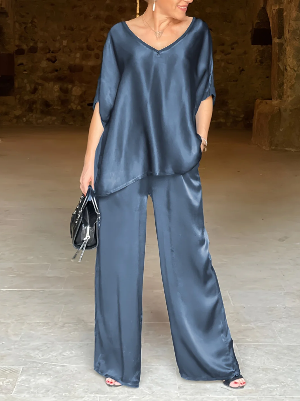 Gala™ Elegante conjunto de dos pieza con mangas cortas