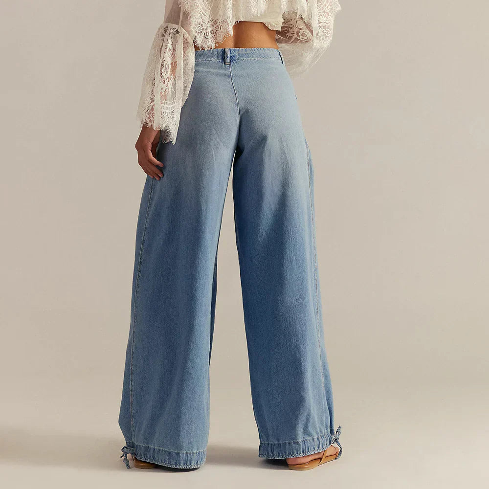 Nova Jeans - Pantalones boho de corte holgado