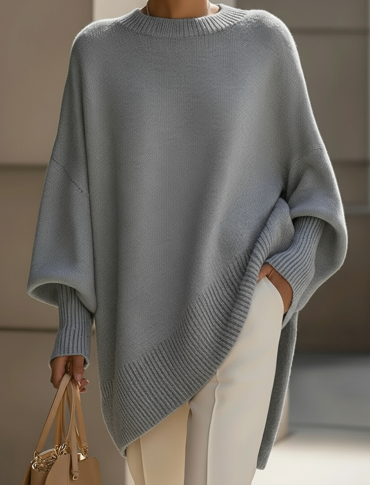 Maglione — Suéter Oversize de Lana y Cachemira | Pullover Elegante para Mujer