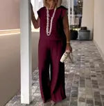 Isamar™ – Conjunto elegante de dos piezas con pantalón palazzo