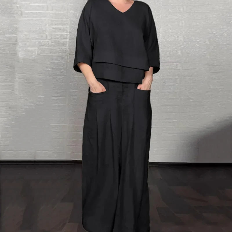 VALENTINA | Conjunto de 2 piezas con corte relajado y estilo minimalista para el día a día