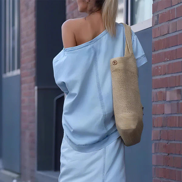 Karina - Conjunto con top diagonal y falda larga